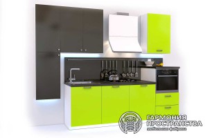 Кухонный гарнитур « Рона » - базовая комплектация Зеленая кухня